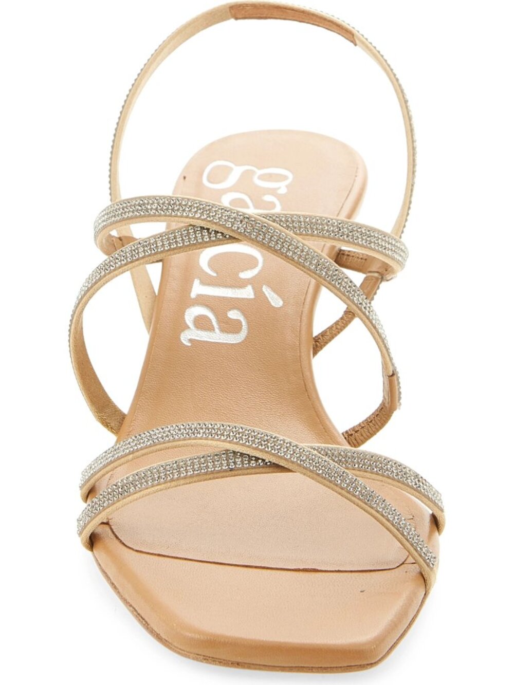 🆕 PEDRO GARCIA Aday Kitten Heel Slingback Pumps Sandals Shoes Swarovski Crystal - Picture 6 of 15